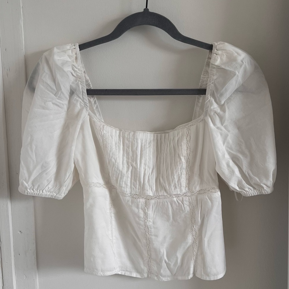 Reformation puff sleeved top